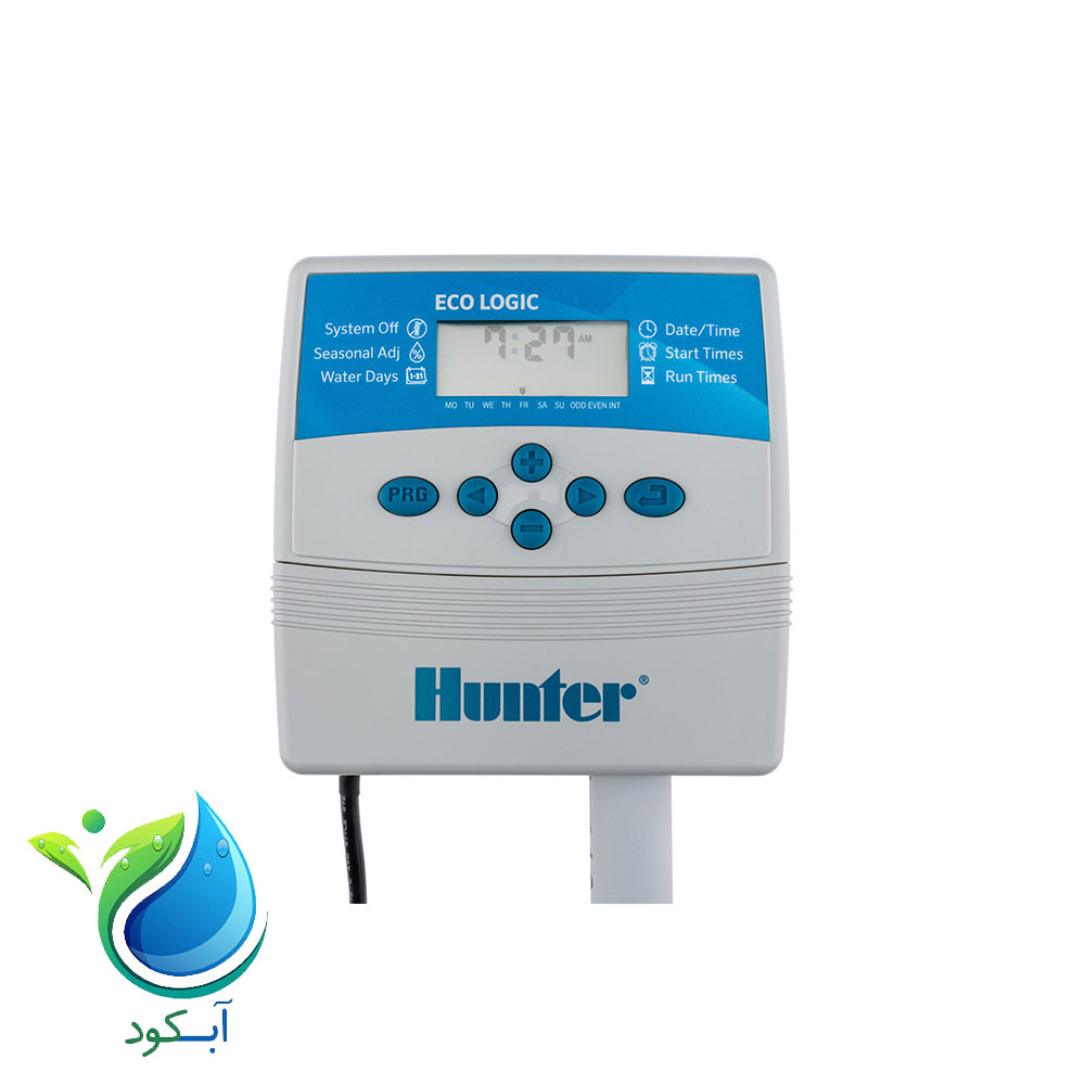 تایمر (کنترلر) آبیاری هانتر مدل اکولوژیک [Hunter Eco Logic] 4 ایستگاهه_آبکود 2