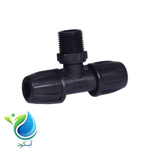 سه راهی تيپ مهره راست به 1/2 اینچ بهاران قطره آبکود
