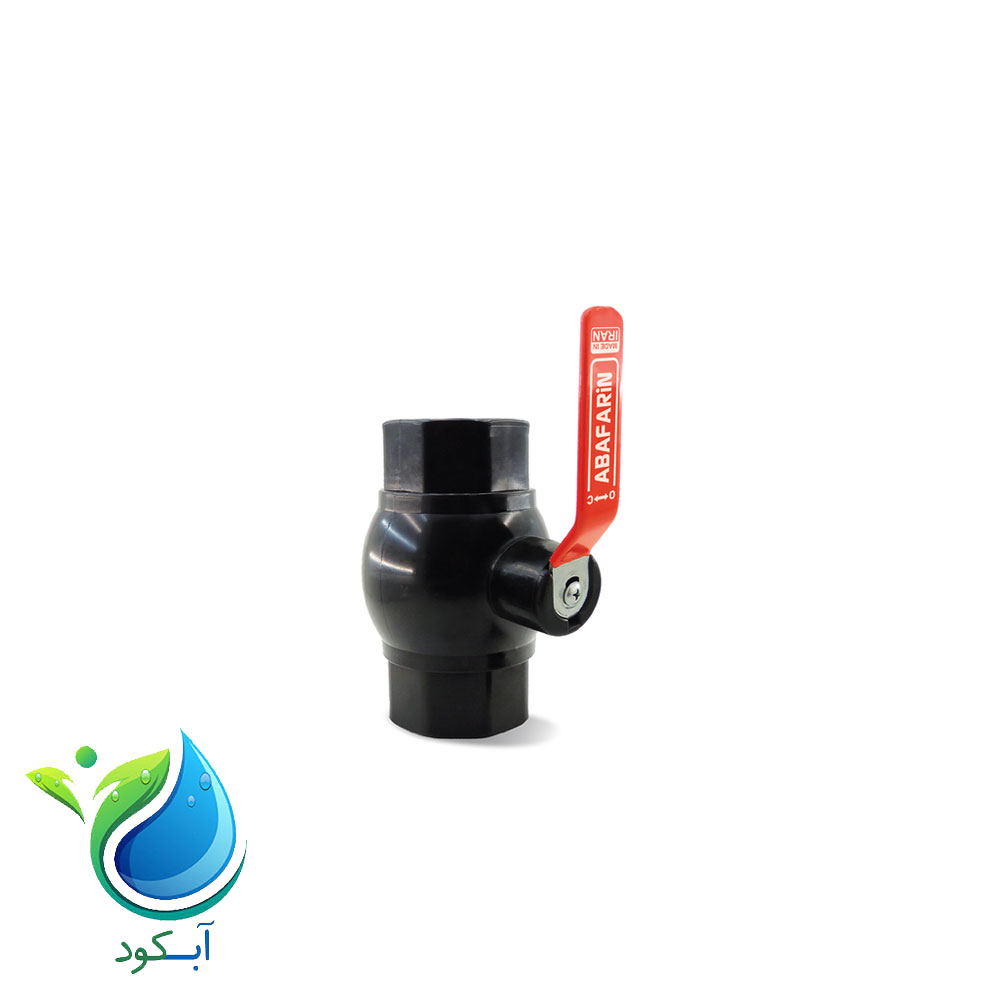 شیر توپی 20 میلیمتر ماده دسته فلزی آبافرین [1/2 اینچ] _آبکود