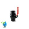 شیر توپی 32 میلیمتر ماده دسته فلزی آبافرین 1 اینچ_آبکود