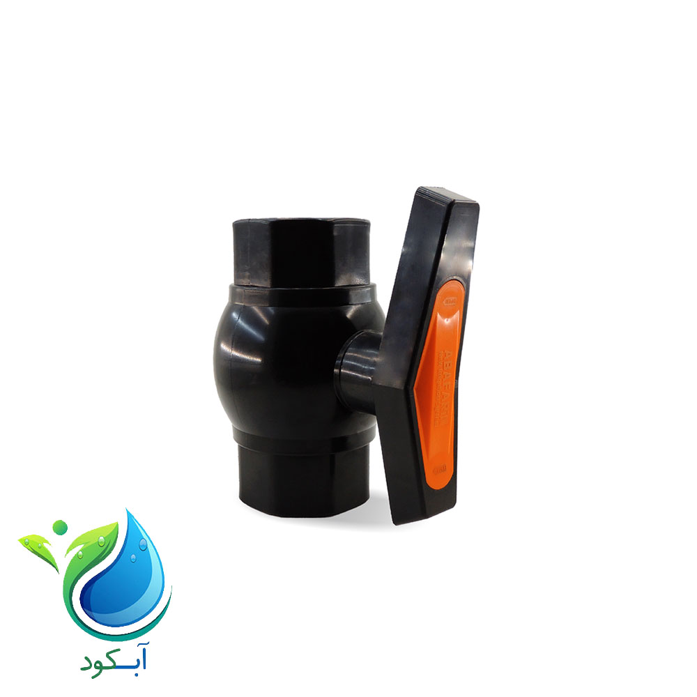 شیر توپی ماده 1 اینچ دسته پلیمری آب آفرین _ آبکود